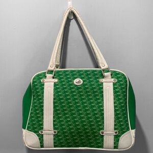 80's Green Monogram Tote bag